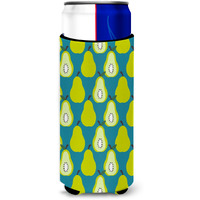 "Caroline's Treasures Pears On green Michelob Ultra Hugger For Slim Cans, Slim Can, Multicolor"