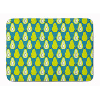 "Caroline's Treasures Pears on Green Floor Mat, 19"" x 27"", Multicolor"