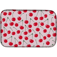 "Caroline's Treasures Cherries On Pink Dish Drying Mat, 14"" x 21"""