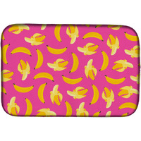 "Caroline's Treasures Bananas on Pink Dish Drying Mat, 14"" x 21"""