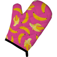 "Caroline's Treasures Bananas on Pink Oven Mitt, Multicolor, 12"" x 8.5"""