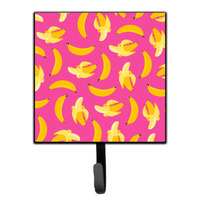 "Caroline's Treasures Bananas on Pink Wall Hook, Small, Multicolor"