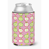 "Caroline's Treasures Apples On Pink Can or Bottle Hugger, Can Hugger, Multicolor"