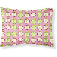 "Caroline's Treasures Apples on Pink Pillowcase, Standard, Multicolor"