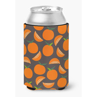 "Caroline's Treasures Oranges On Gray Can or Bottle Hugger, Can Hugger, Multicolor"