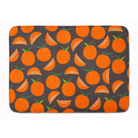 "Caroline's Treasures Oranges on Gray Floor Mat, 19"" x 27"", Multicolor"