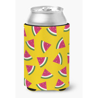 "Caroline's Treasures Watermelon On Yellow Can or Bottle Hugger, Can Hugger, Multicolor"