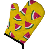 "Caroline's Treasures Watermelon on Yellow Oven Mitt, Multicolor, 12"" x 8.5"""