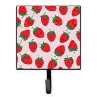 "Caroline's Treasures Strawberries on Pink Wall Hook, Small, Multicolor"