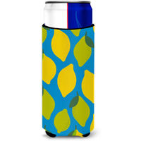 "Caroline's Treasures Lemons & Limes Michelob Ultra Hugger For Slim Cans, Slim Can, Multicolor"