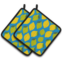 "Caroline's Treasures Lemons & Limes Pair of Pot Holders, 7.5HX7.5W, Multicolor"