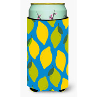 "Caroline's Treasures Lemons & Limes Tall Boy Beverage Insulator Hugger, Multicolor"