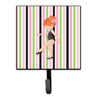 "Caroline's Treasures Ballerina Red Head Point Wall Hook, Small, Multicolor"