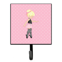 "Caroline's Treasures Ballerina Blonde Releve Wall Hook, Small, Multicolor"
