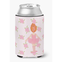 "Caroline's Treasures Ballerina Red Head Back Pose Can or Bottle Hugger, Can Hugger, Multicolor"