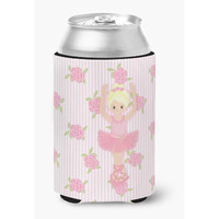 "Caroline's Treasures Ballerina Blonde Front Pose Can or Bottle Hugger, Can Hugger, Multicolor"