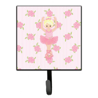 "Caroline's Treasures Ballerina Blonde Front Pose Wall Hook, Small, Multicolor"