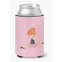 "Caroline's Treasures Ballerina Red Head Jete Can or Bottle Hugger, Can Hugger, Multicolor"