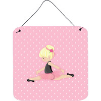 "Caroline's Treasures Ballerina Blonde Jete Metal Print, 6"" H x 6"" W, Multicolor"