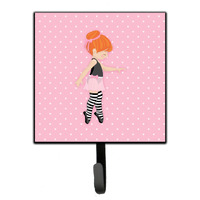 "Caroline's Treasures Ballerina Red Head Releve Wall Hook, Small, Multicolor"