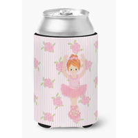 "Caroline's Treasures Ballerina Red Front Pose Can or Bottle Hugger, Can Hugger, Multicolor"