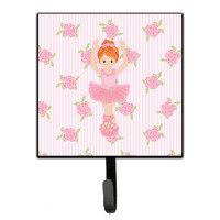 "Caroline's Treasures Ballerina Red Front Pose Wall Hook, Small, Multicolor"