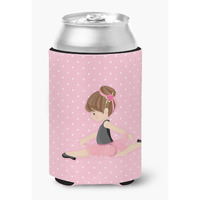 "Caroline's Treasures Ballerina Brunette Jete Can or Bottle Hugger, Can Hugger, Multicolor"