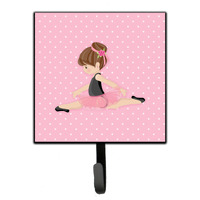 "Caroline's Treasures Ballerina Brunette Jete Wall Hook, Small, Multicolor"
