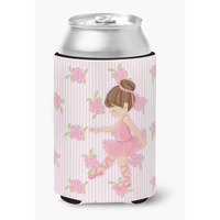 "Caroline's Treasures Ballerina Brunette Pt. Can or Bottle Hugger, Can Hugger, Multicolor"