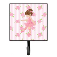 "Caroline's Treasures Ballerina Brunette Point Wall Hook, Small, Multicolor"