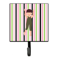 "Caroline's Treasures Dancer Arms Up Bikatard Wall Hook, Small, Multicolor"