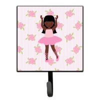 "Caroline's Treasures Ballerina African American Long Hair Wall Hook, Small, Multicolor"