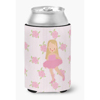 "Caroline's Treasures Ballerina Long Haired Blonde Can or Bottle Hugger, Can Hugger, Multicolor"