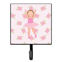 "Caroline's Treasures Ballerina Brown Hair Ponytails Wall Hook, Small, Multicolor"