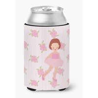 "Caroline's Treasures Ballerina Red Short Hair Can or Bottle Hugger, Can Hugger, Multicolor"