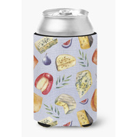 "Caroline's Treasures Assortment of Cheeses Can or Bottle Hugger, Can Hugger, Multicolor"