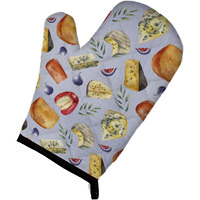 "Caroline's Treasures BB5198OVMT Assortment of Cheeses Oven Mitt, 12"" H x 8.5"" W, Multicolor"