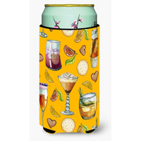 "Caroline's Treasures Drinks & Cocktails Gold Tall Boy Beverage Insulator Hugger, Multicolor"