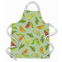 "Caroline's Treasures Lemons, Limes & Oranges Apron, Large, Multicolor"