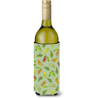 "Caroline's Treasures BB5206LITERK Lemons, Limes and Oranges Wine Bottle Beverage Insulator Hugger, 750ml, Multicolor"