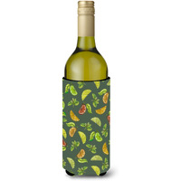 "Caroline's Treasures BB5207LITERK Lemons, Limes and Oranges Wine Bottle Beverage Insulator Hugger, 750ml, Multicolor"