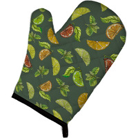 "Caroline's Treasures BB5207OVMT Lemons, Limes & Oranges Oven Mitt, 12"" H x 8.5"" W, Multicolor"