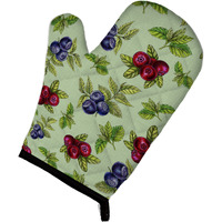 "Caroline's Treasures BB5208OVMT Berries In green Oven Mitt, 12"" H x 8.5"" W, Multicolor"