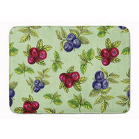 "Caroline's Treasures Berries in Green Floor Mat, 19"" H x 27"" W, Multicolor"