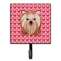 "Caroline's Treasures Yorkie Yorkishire Terrier Hearts Wall Hook, Small, Multicolor"