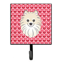 "Caroline's Treasures Pomeranian Hearts Wall Hook, Small, Multicolor"