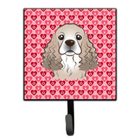 "Caroline's Treasures Cocker Spaniel Hearts Wall Hook, Small, Multicolor"
