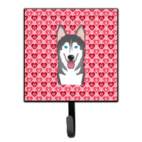 "Caroline's Treasures Alaskan Malamute Hearts Wall Hook, Small, Multicolor"