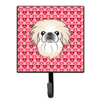 "Caroline's Treasures Pekingese Hearts Wall Hook, Small, Multicolor"