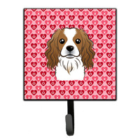 "Caroline's Treasures Cavalier Spaniel Hearts Wall Hook, Small, Multicolor"